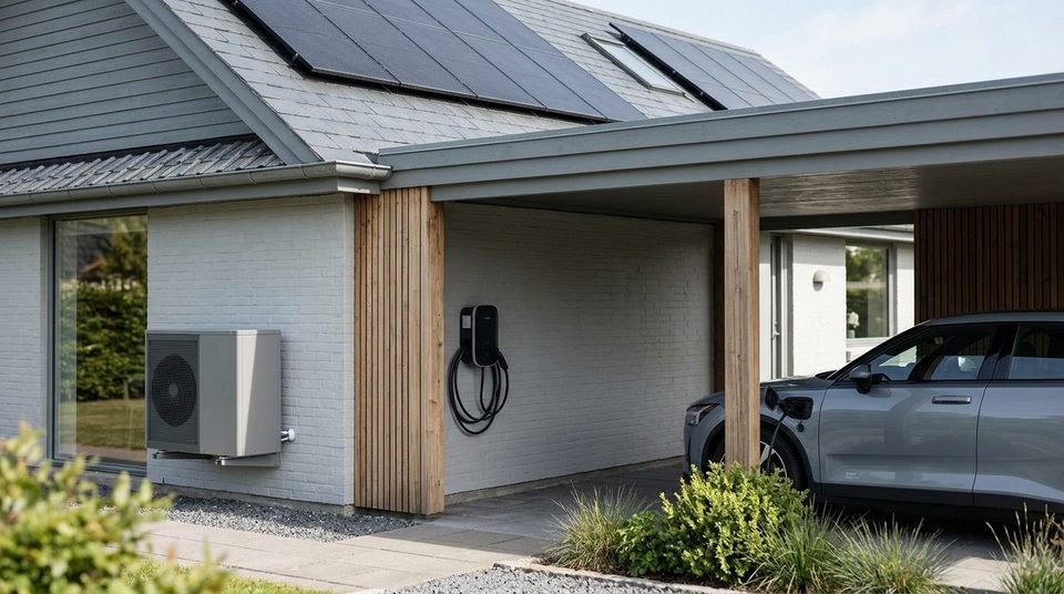 Illustrationsfoto til guiden: Ladestander i garage eller carport: Sådan planlægger du placeringen